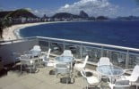 The rooftop pool of the Orla Hotel, Rio de Janeiro